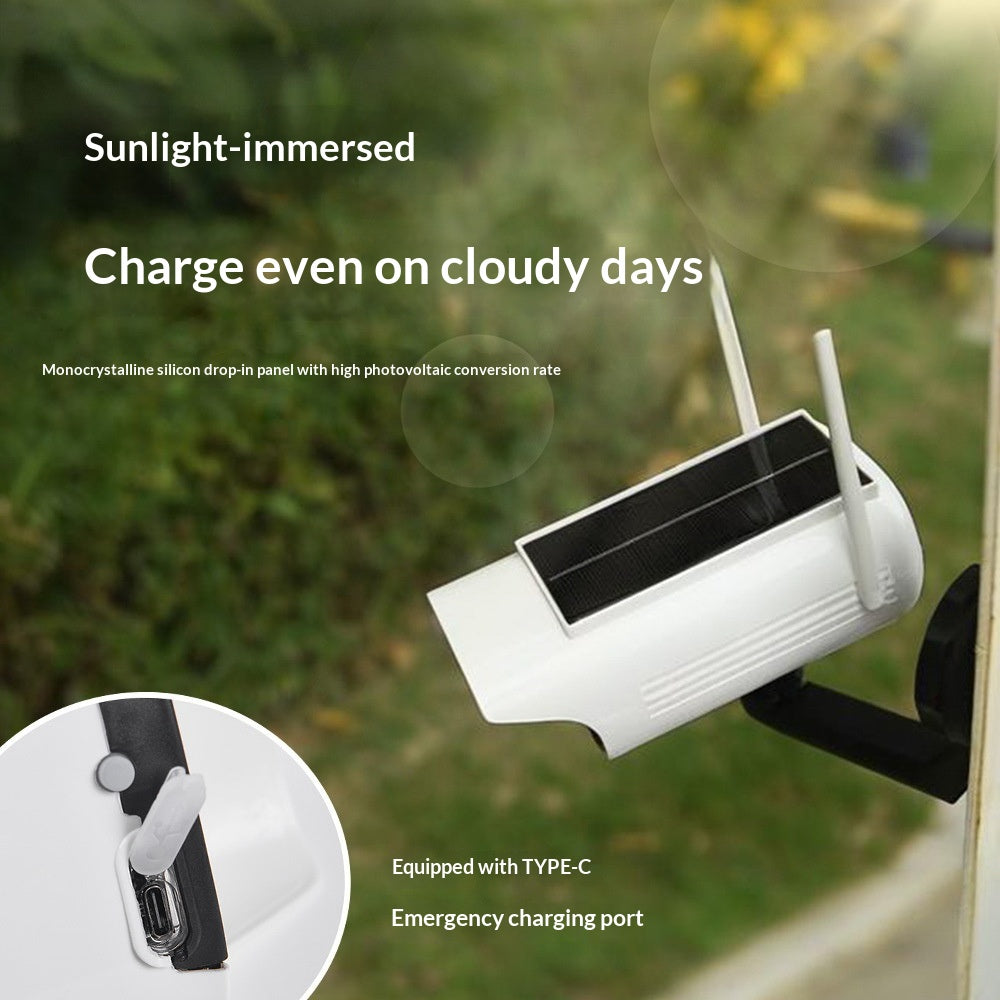 P42 Fake Camera Design Solar Security Light for Outdoor IP65 Waterproof Motion Sensor Wall Lamp