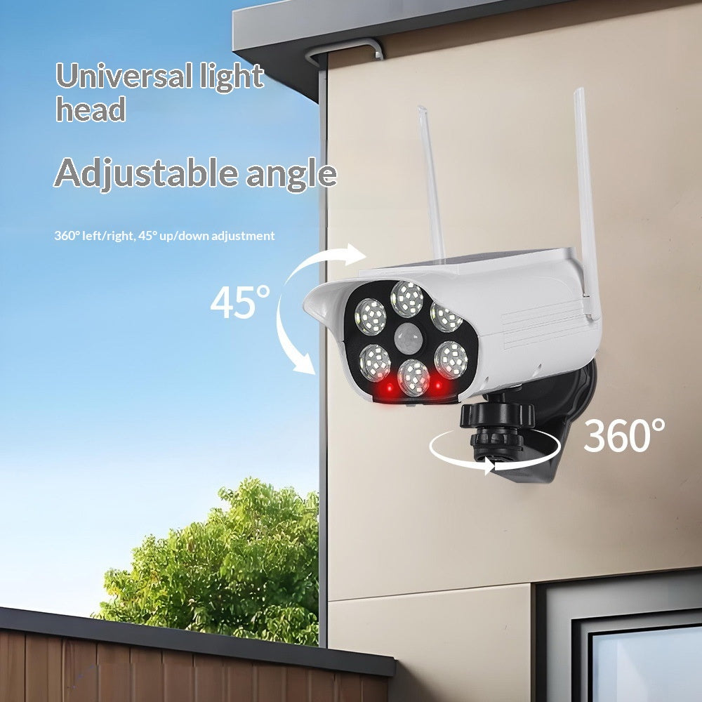 P42 Fake Camera Design Solar Security Light for Outdoor IP65 Waterproof Motion Sensor Wall Lamp