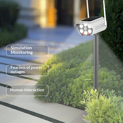 P45 Fake Security Camera Solar Powered Light Motion Sensor IP65 Waterproof Outdoor Garden LED Lamp