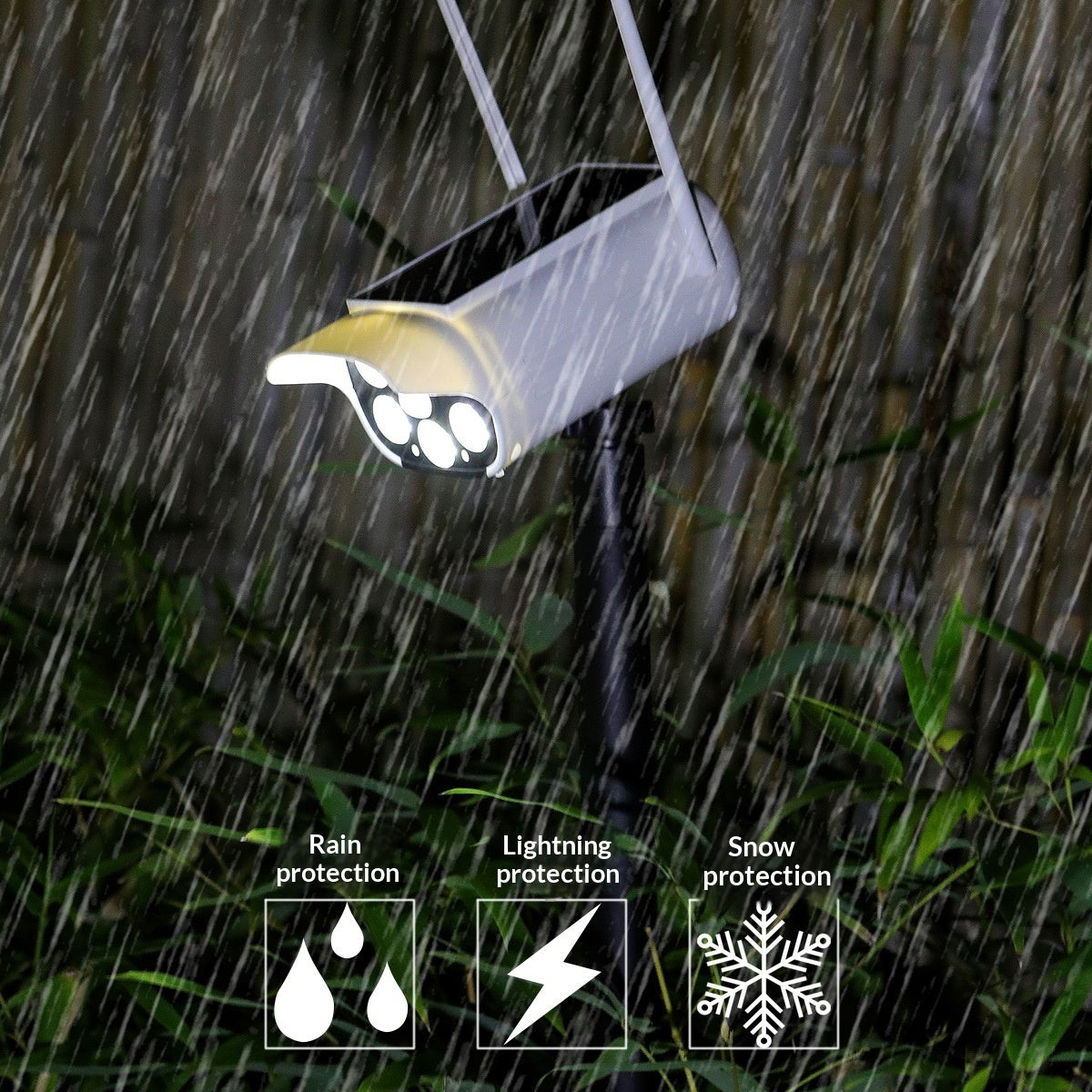 P45 Fake Security Camera Solar Powered Light Motion Sensor IP65 Waterproof Outdoor Garden LED Lamp