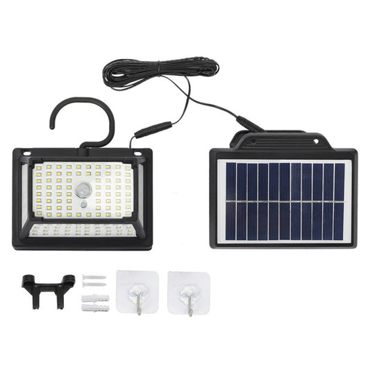CCP087 190 LEDs Solar Powered Split Motion Sensor Light IP65 Waterproof Outdoor Garden Hanging Lamp