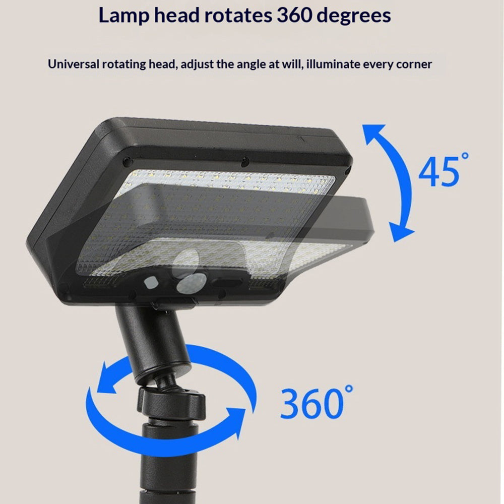IP65 Waterproof Solar Outdoor Light PIR Motion Sensor LED Garden Light with Clamp for Yard