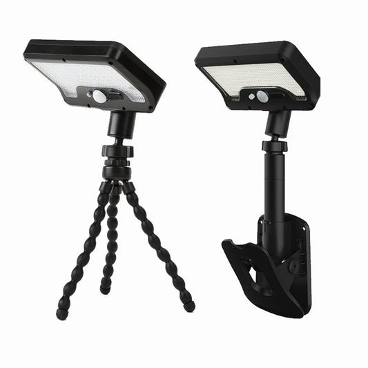 P21 Solar Motion Sensor Light IP65 Waterproof 92 LEDs Outdoor Garden Clamp Lamp with Octopus Mount