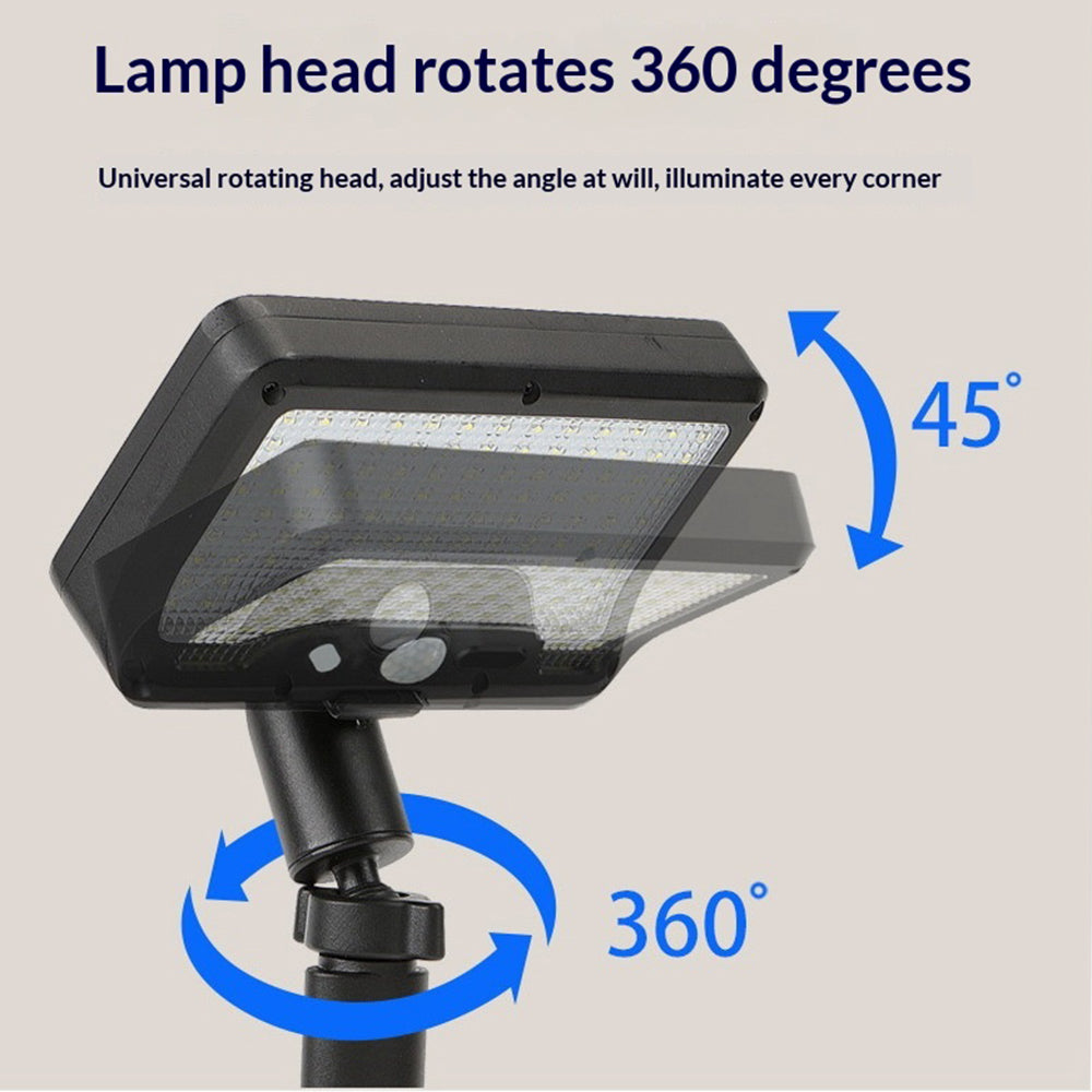 P21 Solar Motion Sensor Light IP65 Waterproof 92 LEDs Outdoor Garden Clamp Lamp with Octopus Mount