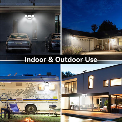 TG-TY18402 Solar Motion Sensor Light 4 Heads 336 LED 2000mAh Wall Lamp for Outdoor Garden Garage