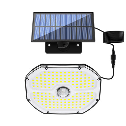 TG-TY17301 Solar Motion Sensor Wall Light 148 LED PIR Remote Control 3 Modes Security Light for Outdoor Garden