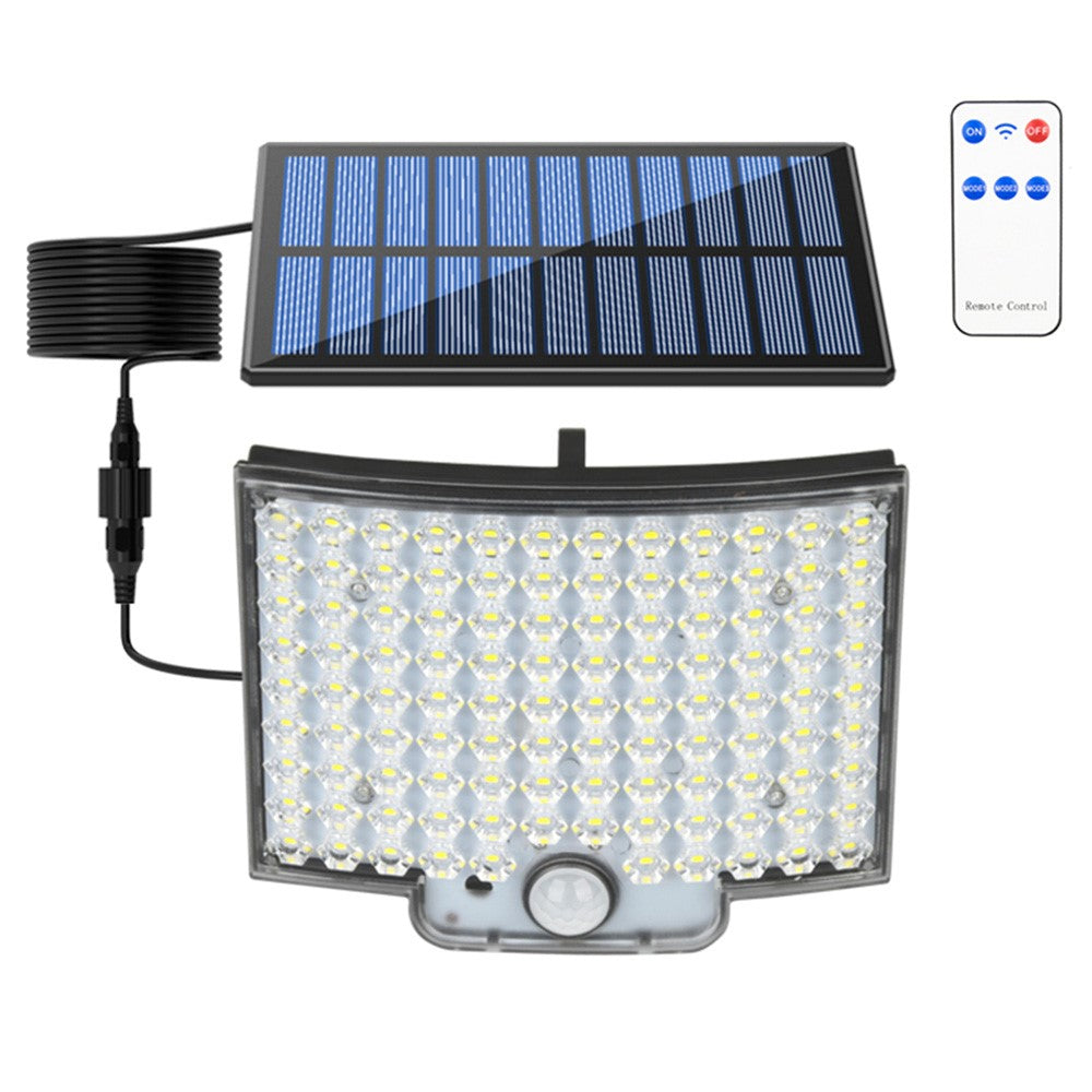 TG-TY01035 106 LED Solar Motion Sensor Wall Light Remote Control IP44 Waterproof Wall Lamp for Outdoor Garden