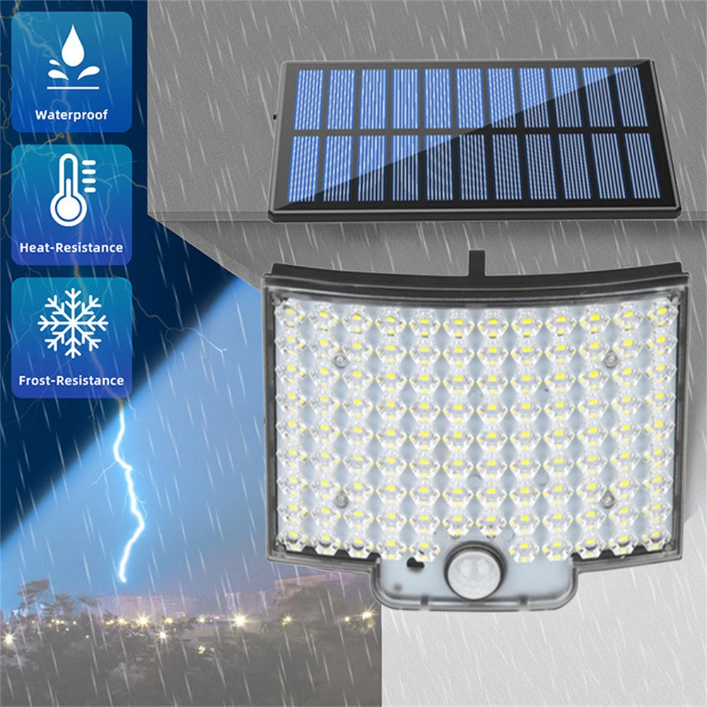 TG-TY01035 106 LED Solar Motion Sensor Wall Light Remote Control IP44 Waterproof Wall Lamp for Outdoor Garden