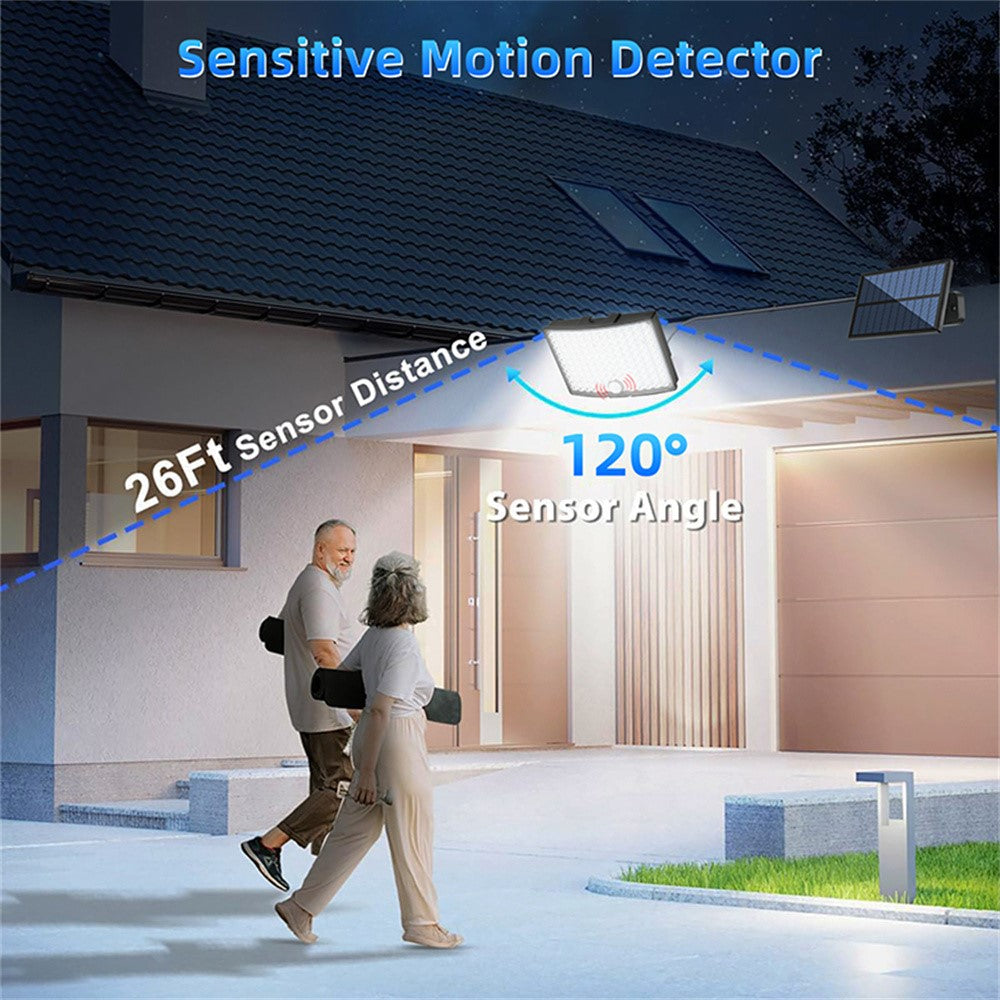 TG-TY01035 106 LED Solar Motion Sensor Wall Light Remote Control IP44 Waterproof Wall Lamp for Outdoor Garden