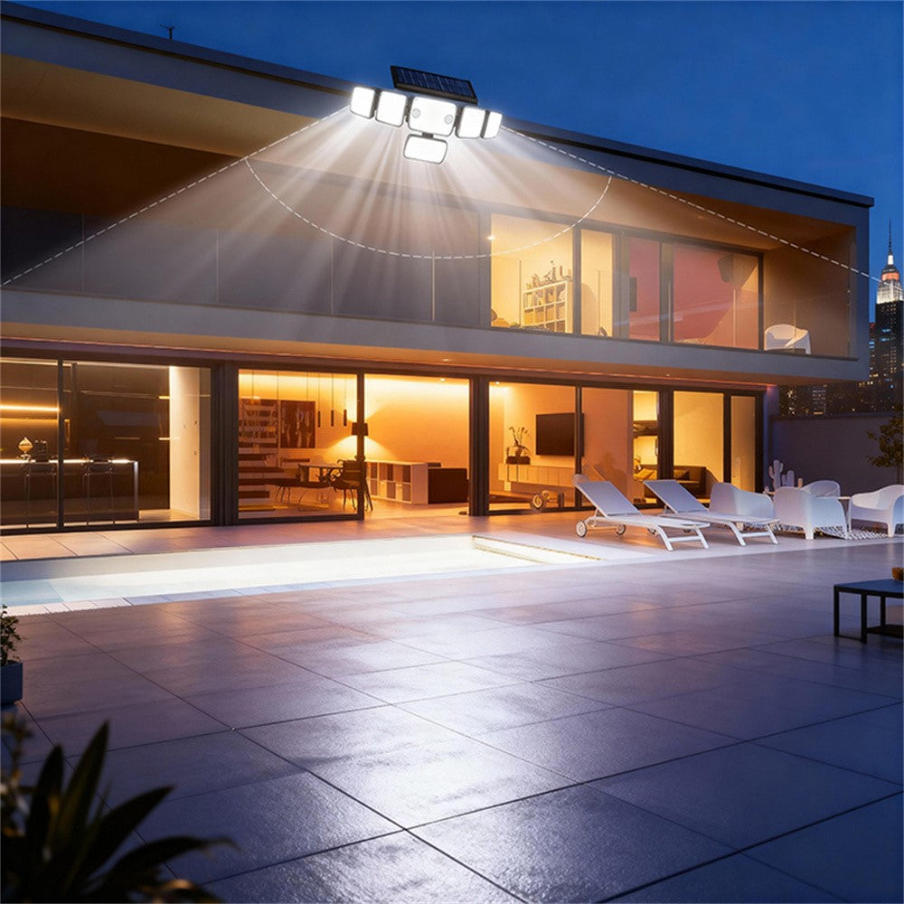 TG-TY18101 366-LED Solar Motion Sensor Wall Light 270° Wide Angle IP44 Waterproof Wall Lamp for Outdoor Garden