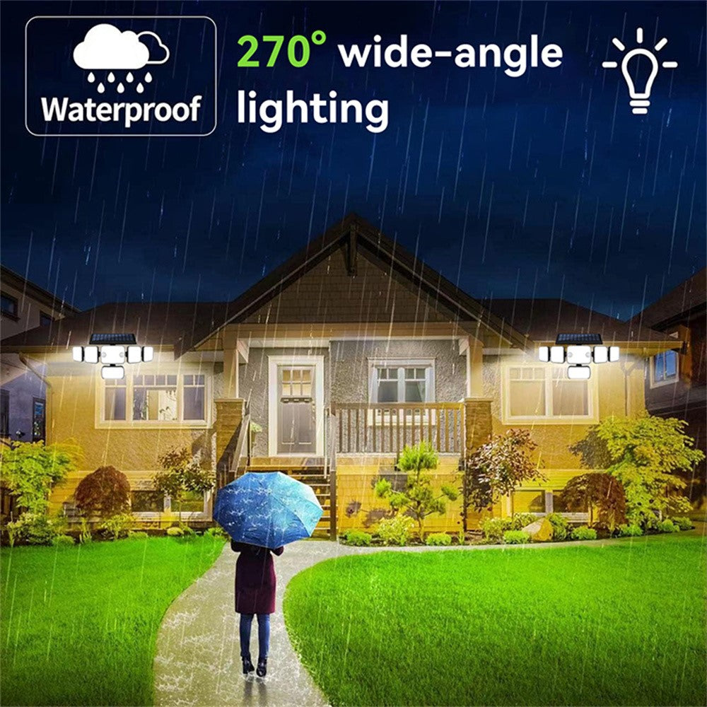 TG-TY18101 366-LED Solar Motion Sensor Wall Light 270° Wide Angle IP44 Waterproof Wall Lamp for Outdoor Garden