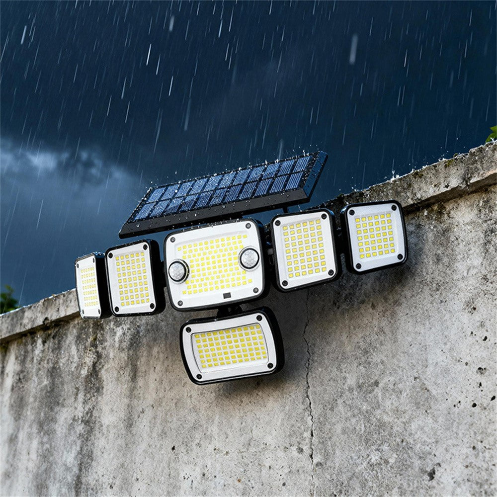 TG-TY18101 366-LED Solar Motion Sensor Wall Light 270° Wide Angle IP44 Waterproof Wall Lamp for Outdoor Garden