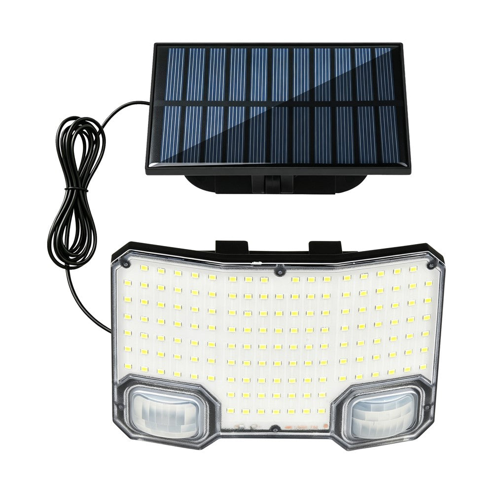 TG-TY19502 144-LED Solar Motion Sensor Wall Light 3 Modes Remote Control Waterproof Wall Lamp for Garden Patio