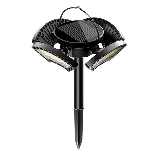 YY-53041 Outdoor 304 LED Solar Round-Shaped Driveway Lights Adjustable Angle Garden Pathway Illumination Parking Spotlights