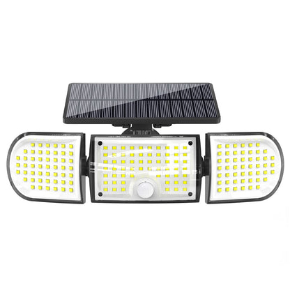 YY-20993 160-LED Solar Powered Wall Light PIR Motion Sensor 600 Lumens IP65 Waterproof Outdoor Security Lamp for Yard Garage