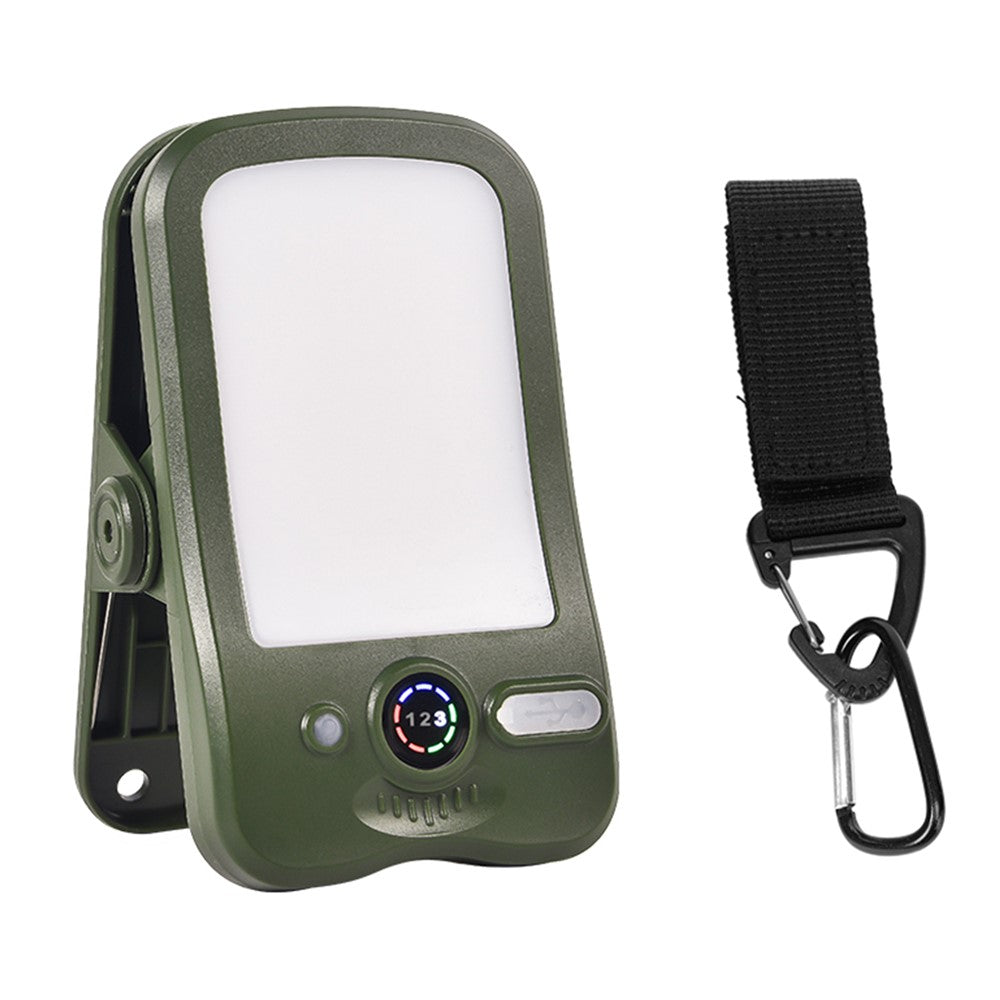 Solar Camping Clip-On Light 60-LED 3 Dimmable Modes Waterproof Rechargeable Lantern Night Light Outdoor Lighting