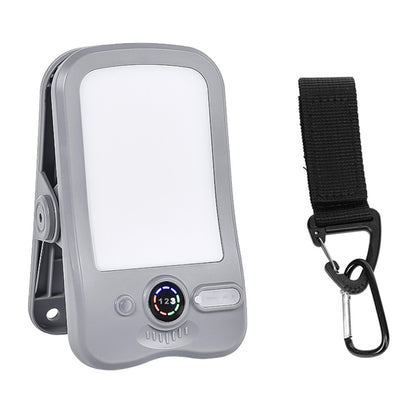 Solar Camping Clip-On Light 60-LED 3 Dimmable Modes Waterproof Rechargeable Lantern Night Light Outdoor Lighting