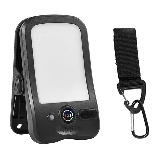 Solar Camping Clip-On Light 60-LED 3 Dimmable Modes Waterproof Rechargeable Lantern Night Light Outdoor Lighting