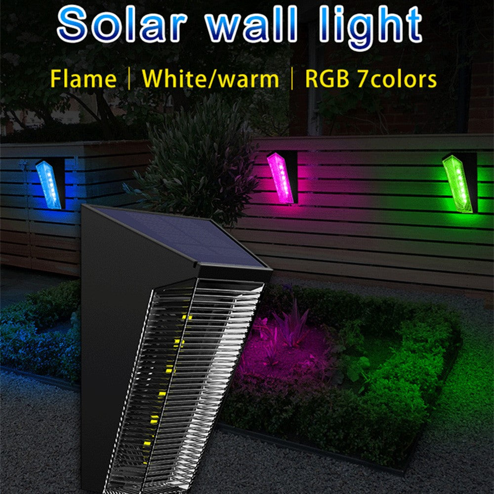 N772 4Pcs Outdoor Wall Lamp Waterproof Solar Light for Garden Street Landscape Balcony Decor