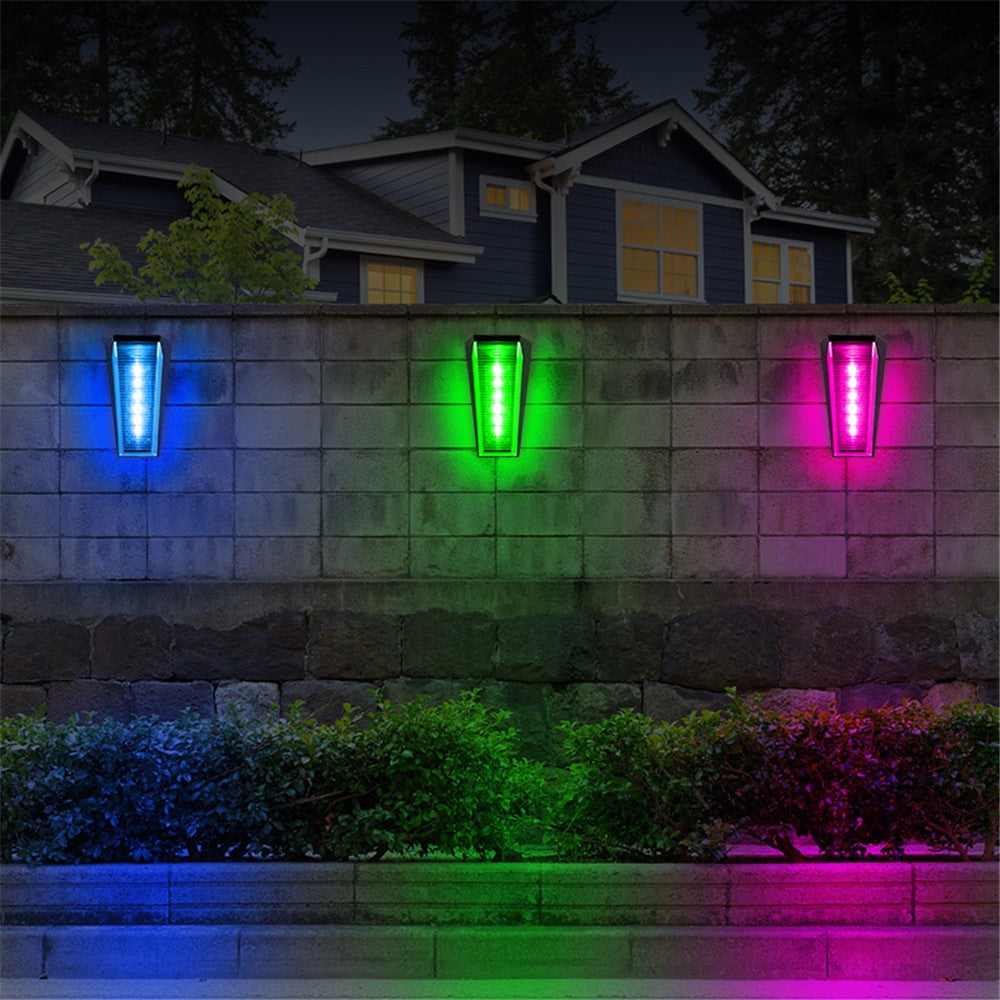 N772 4Pcs Outdoor Wall Lamp Waterproof Solar Light for Garden Street Landscape Balcony Decor