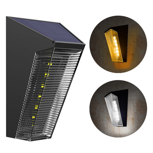 N772 2Pcs Solar Light Outdoor Waterproof Wall Lamp for Garden Street Landscape Balcony Decor