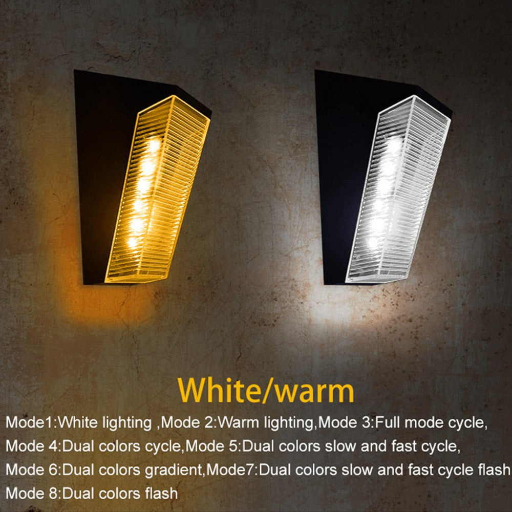 N772 2Pcs Solar Light Outdoor Waterproof Wall Lamp for Garden Street Landscape Balcony Decor