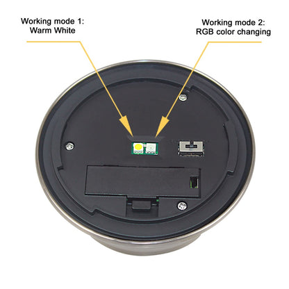 CIS-57453A 4Pcs / Set Stainless Steel Solar Stake Light IP65 Waterproof Garden Lamp for Lawn Patio Yard