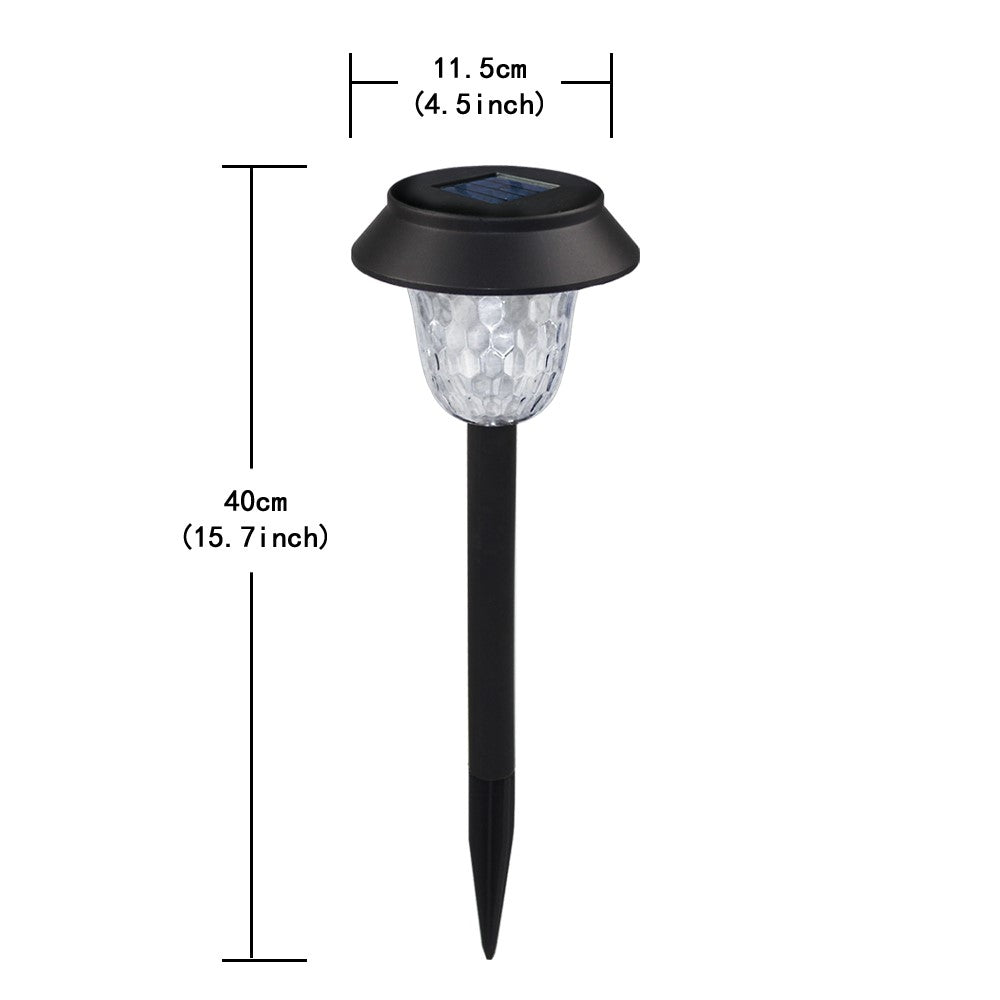 CIS-57454 6Pcs / Set IP65 Waterproof Garden Stake Light Solar Powered LED Lamp for Patio Yard Lawn