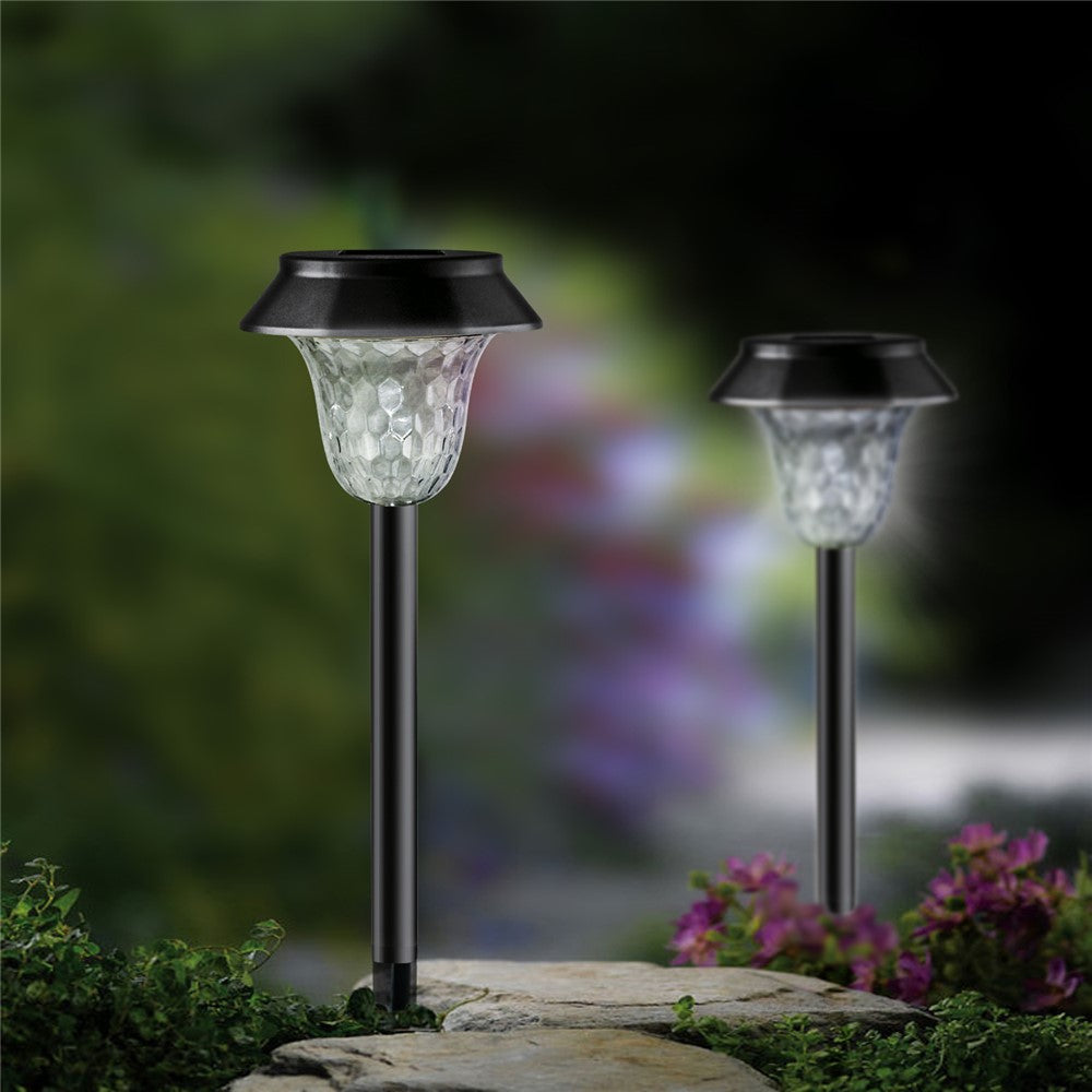 CIS-57454 6Pcs / Set IP65 Waterproof Garden Stake Light Solar Powered LED Lamp for Patio Yard Lawn