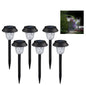 CIS-57454 6Pcs / Set IP65 Waterproof Garden Stake Light Solar Powered LED Lamp for Patio Yard Lawn