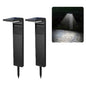 YH0801 2PCS Solar Powered Lamp Waterproof Garden Grass Lawn Light with Stake