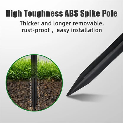 YH0801 2PCS Solar Powered Lamp Waterproof Garden Grass Lawn Light with Stake