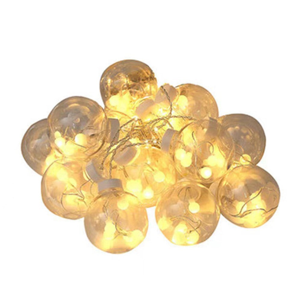3.5m 12 Balls 8 Modes Wish Ball Curtain Light Courtyard Atmosphere Lamp, EU Plug