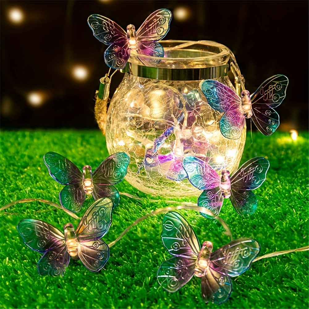 2m 10-LED Butterfly String Light Romantic Festival Wedding Decorative Lamp, Constant Light