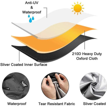 43x43x32cm Waterproof 210D Oxford Cloth Dust Cover Anti-UV Protector Cover for Printer