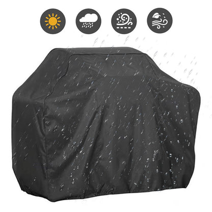 420D Oxford Fabric Waterproof BBQ Grill Cover UV Protection Outdoor Grill Cover with Windproof Drawstring, 127.5x105x53.3cm