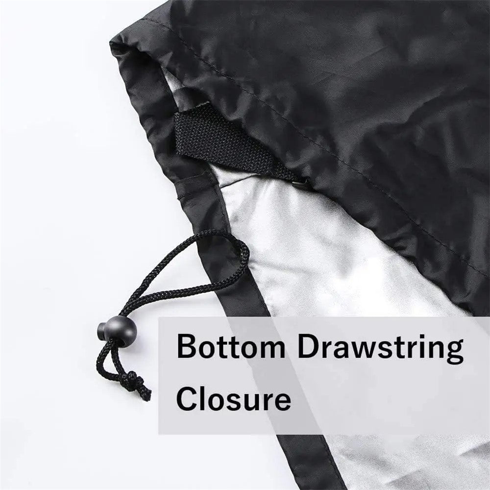 420D Oxford Fabric Waterproof BBQ Grill Cover UV Protection Outdoor Grill Cover with Windproof Drawstring, 127.5x105x53.3cm
