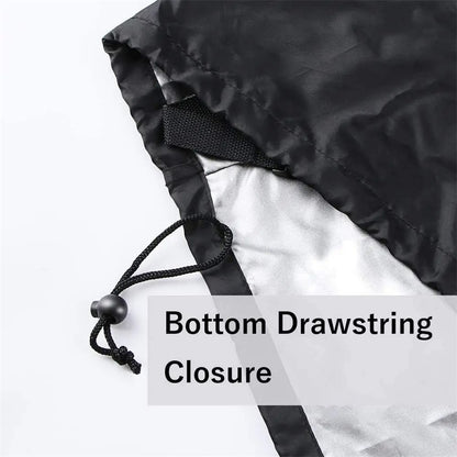 420D Oxford Fabric Waterproof BBQ Grill Cover UV Protection Outdoor Grill Cover with Windproof Drawstring, 127.5x105x53.3cm