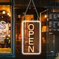 Open Sign Neon LED Light Bar Cake Shop Decor Dimmable Business Illuminated Signage