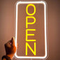 Open Sign Neon LED Light Bar Cake Shop Decor Dimmable Business Illuminated Signage