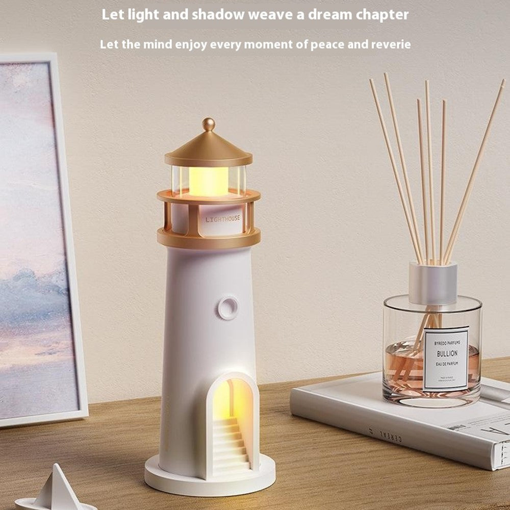 Moonlight Lighthouse Projector Lamp For Bedroom Desktop Bedside  Ambient Night Light