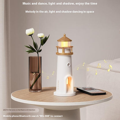 Moonlight Lighthouse Projector Lamp For Bedroom Desktop Bedside  Ambient Night Light