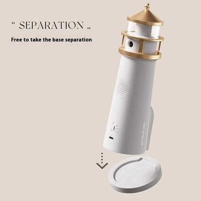 Moonlight Lighthouse Projector Lamp For Bedroom Desktop Bedside  Ambient Night Light