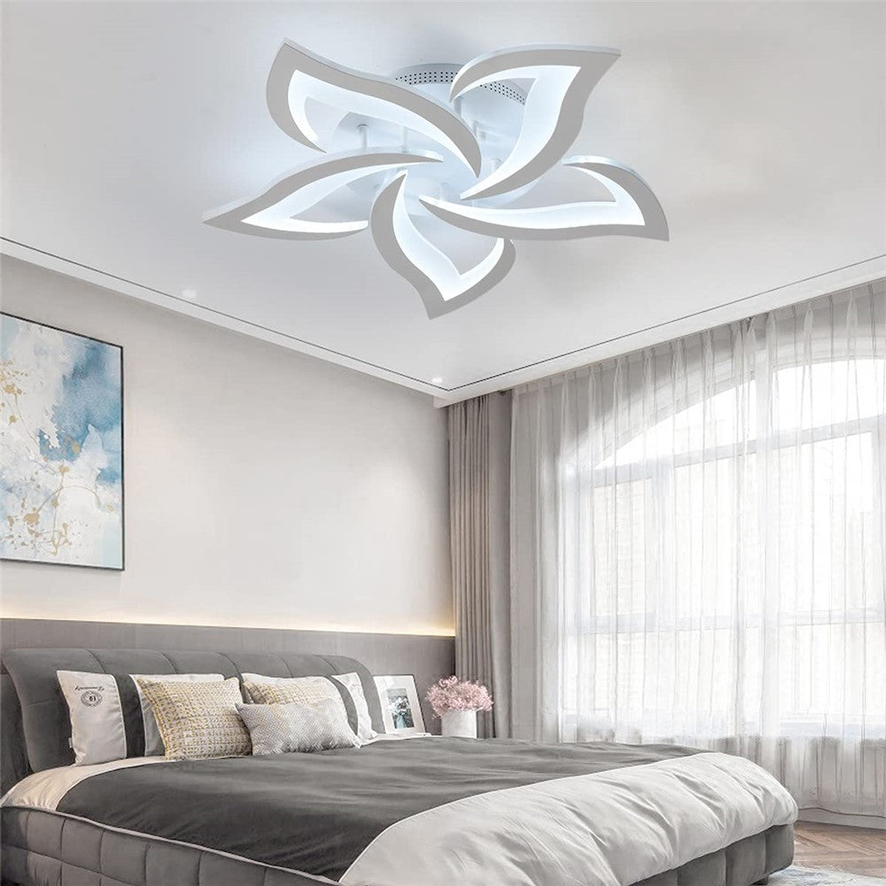 Remote Control Ceiling Light for Bedroom Living Room Modern LED Dimmable Lamp with Memory Function
