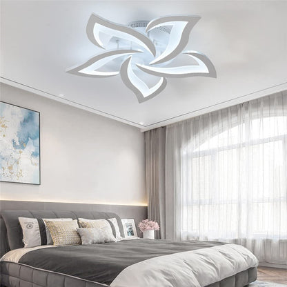 Remote Control Ceiling Light for Bedroom Living Room Modern LED Dimmable Lamp with Memory Function
