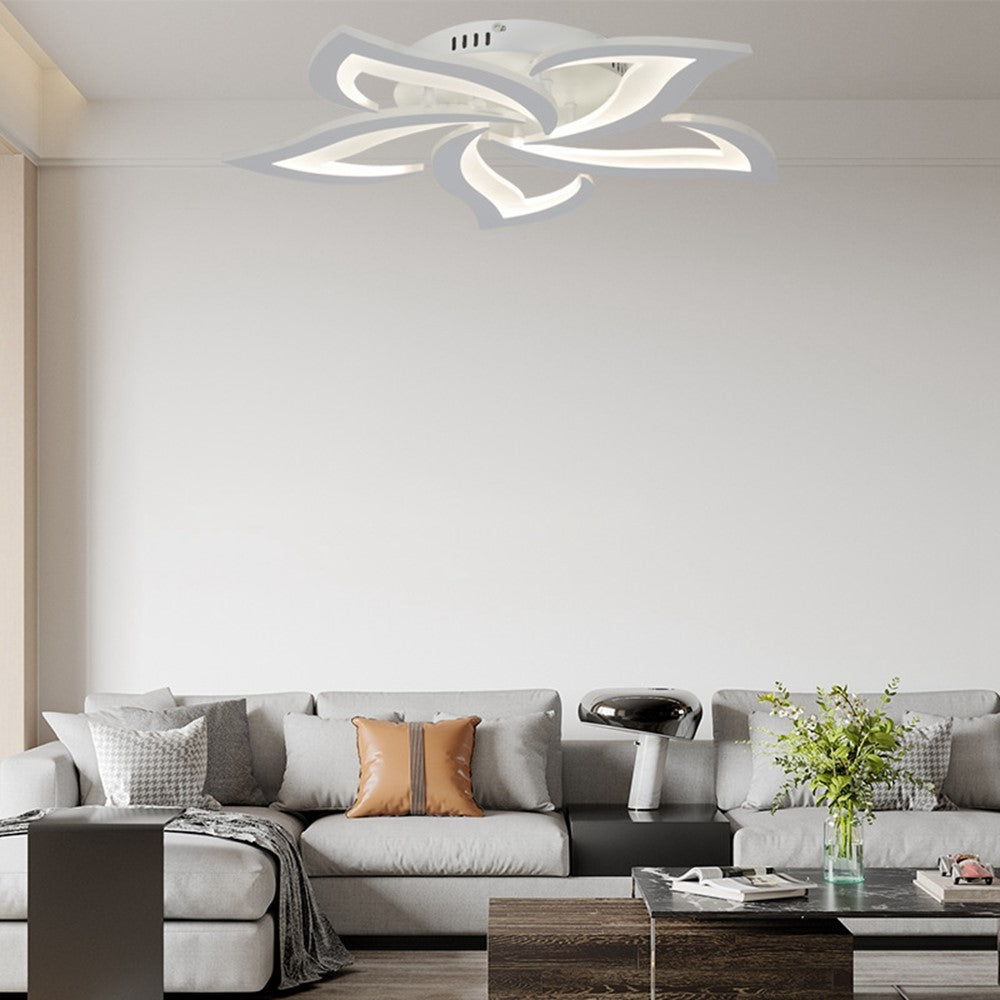 Remote Control Ceiling Light for Bedroom Living Room Modern LED Dimmable Lamp with Memory Function
