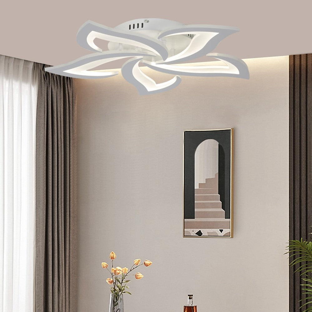 Remote Control Ceiling Light for Bedroom Living Room Modern LED Dimmable Lamp with Memory Function