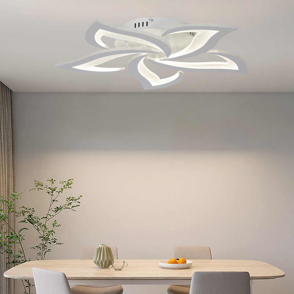 Remote Control Ceiling Light for Bedroom Living Room Modern LED Dimmable Lamp with Memory Function