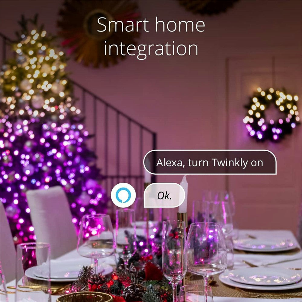 LPX041 Smart LED String Lights 10M 100 LEDs WiFi / BT APP Control RGBIC Christmas Decoration Lighting