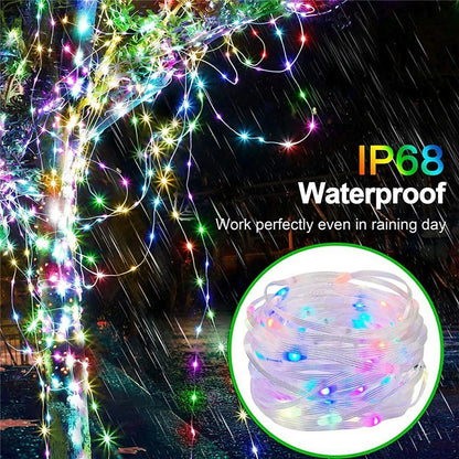 LPX041 Smart LED String Lights 10M 100 LEDs WiFi / BT APP Control RGBIC Christmas Decoration Lighting